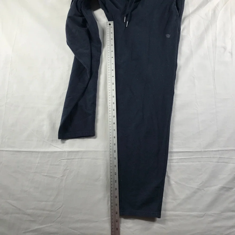 Mack Weldon Ace Sweatpants Mens Medium Tall Navy Blue Cotton Blend Joggers